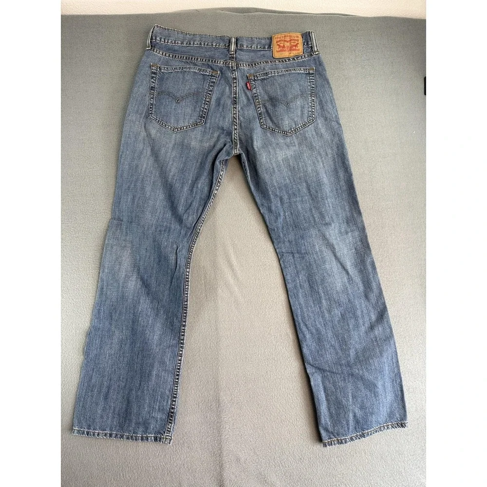 Levi's 527 Jeans Mens 36x30 Medium Wash Blue Slim Bootcut Denim Casual Pants